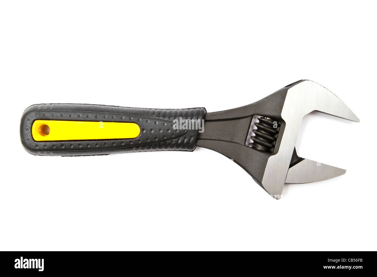 adjustable wrench isolated on white background Stock Photo - Alamy