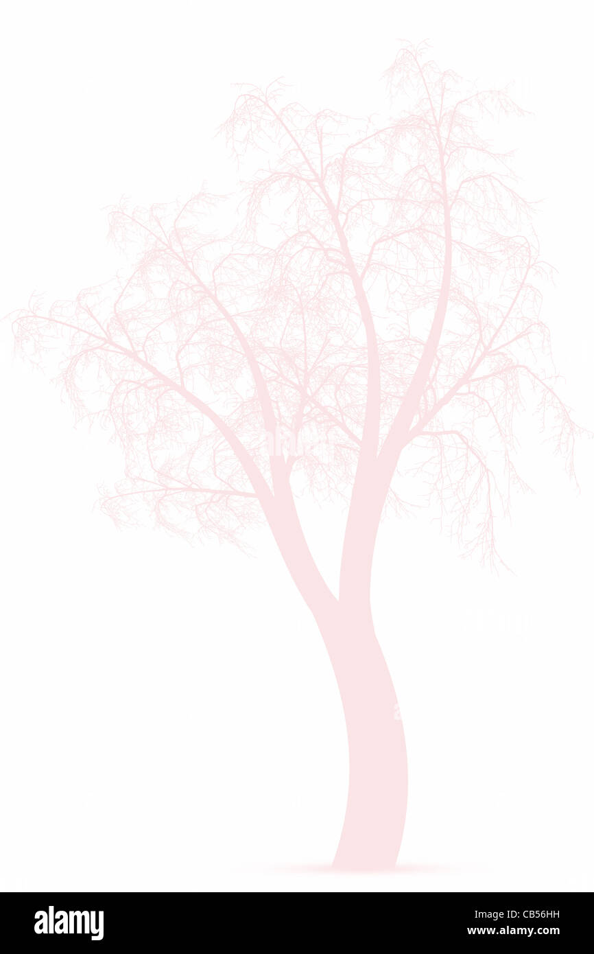 Abstract art tree isolated on black background Stock Photo - Alamy