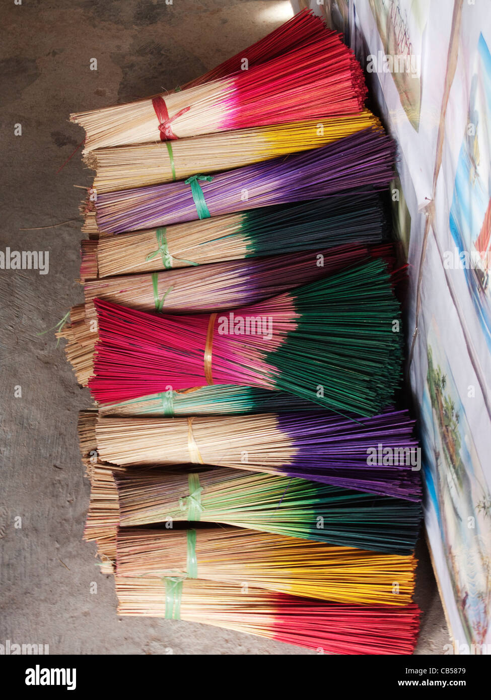 Coloured incense sticks hi-res stock photography and images - Alamy