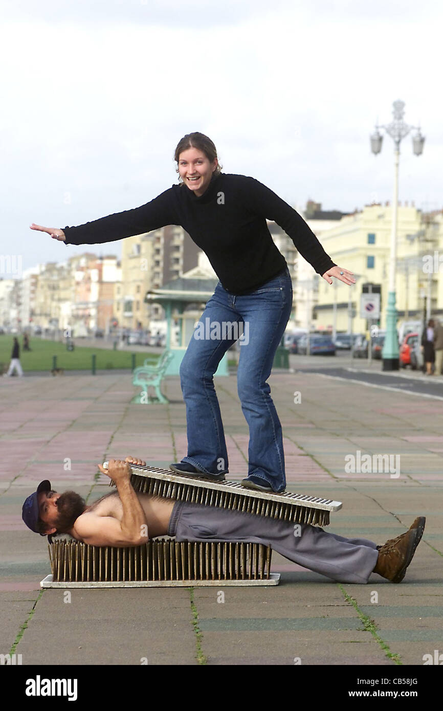 Thea Harris who works at the Baggies backpackers hotel in Brighton