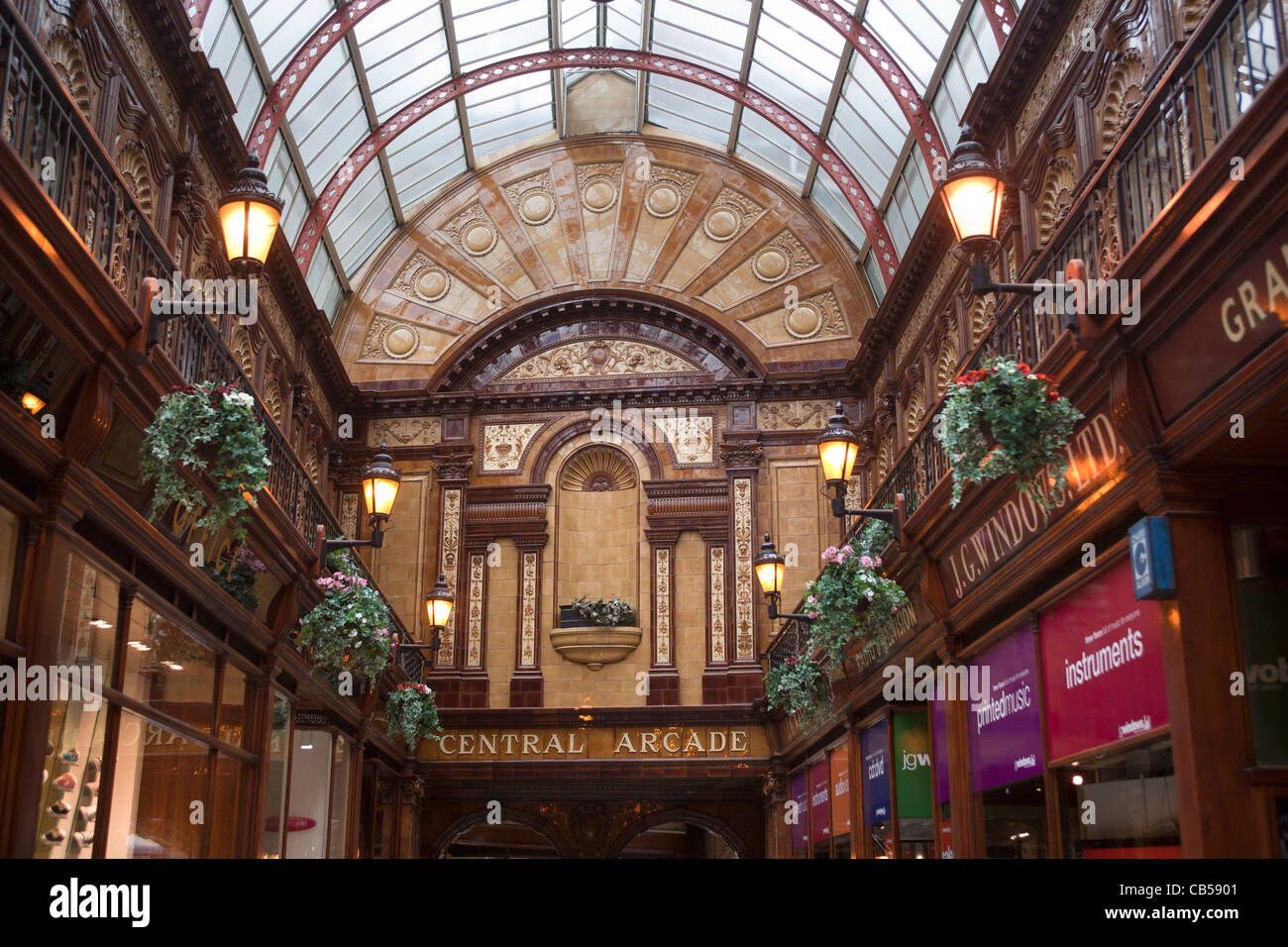 Central Arcade Newcastle Stock Photo Alamy