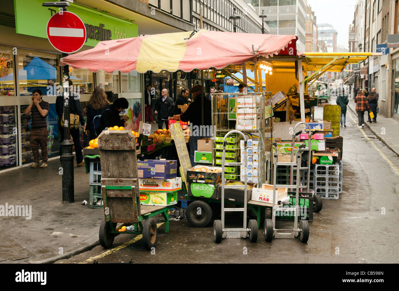 Berwick street fruit and veg market Soho London UK Stock Photo Alamy