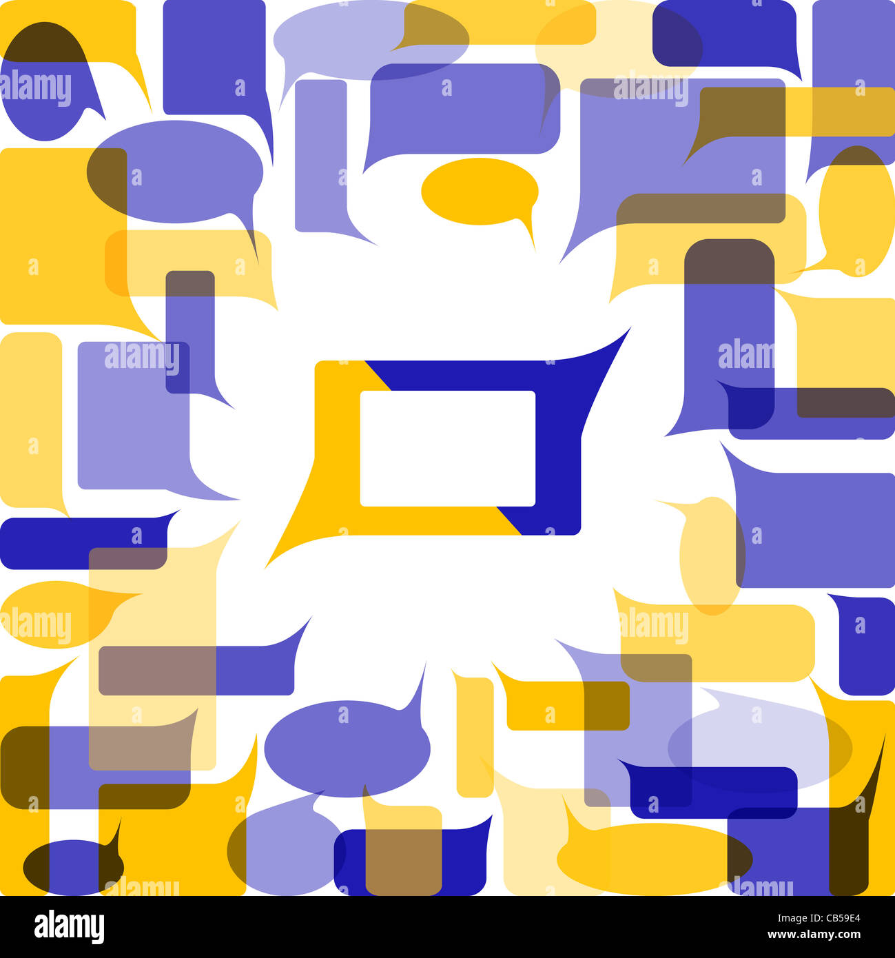 Colorful background made from speech bubbles Stock Photo - Alamy