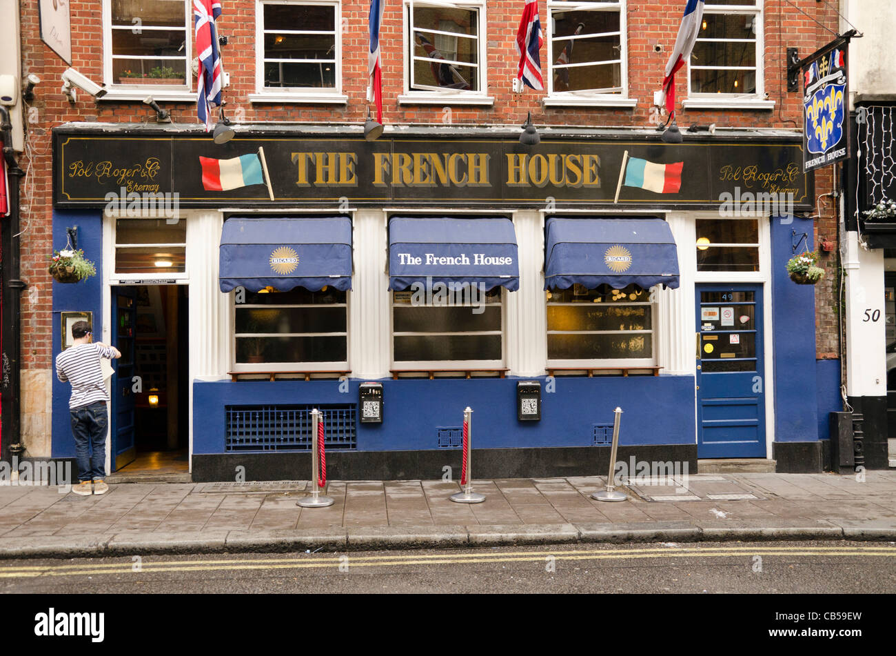 The French House pub Dean street Soho London UK Stock Photo Alamy