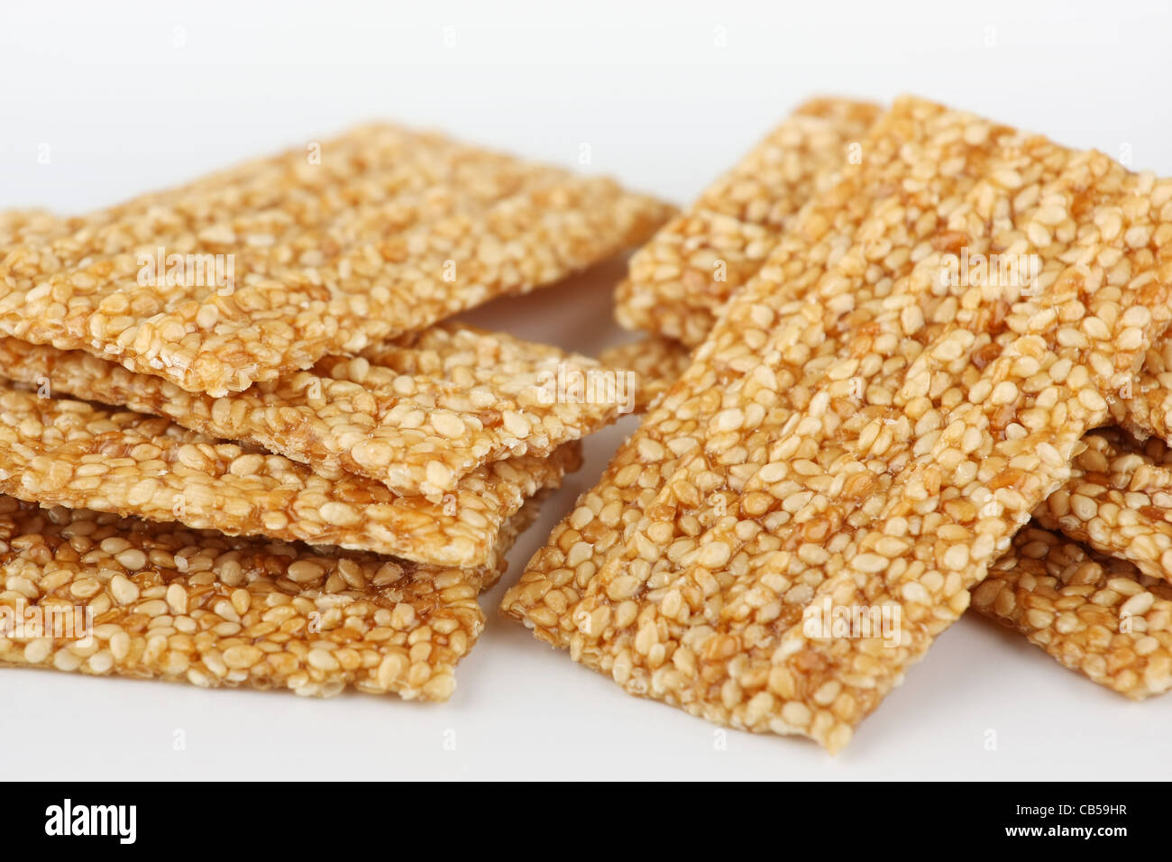 Brittle sesame and caramel candy Stock Photo Alamy