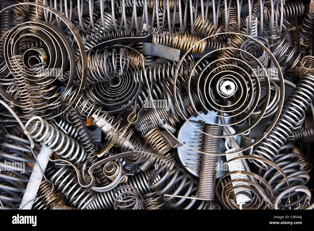 Springs, coils and spare parts Stock Photo