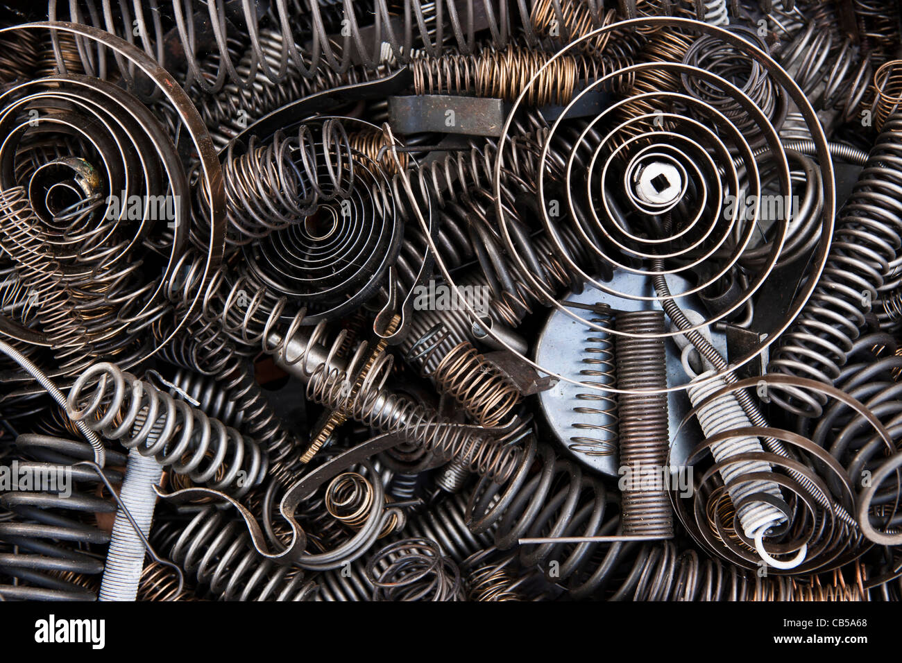 Springs, coils and spare parts Stock Photo