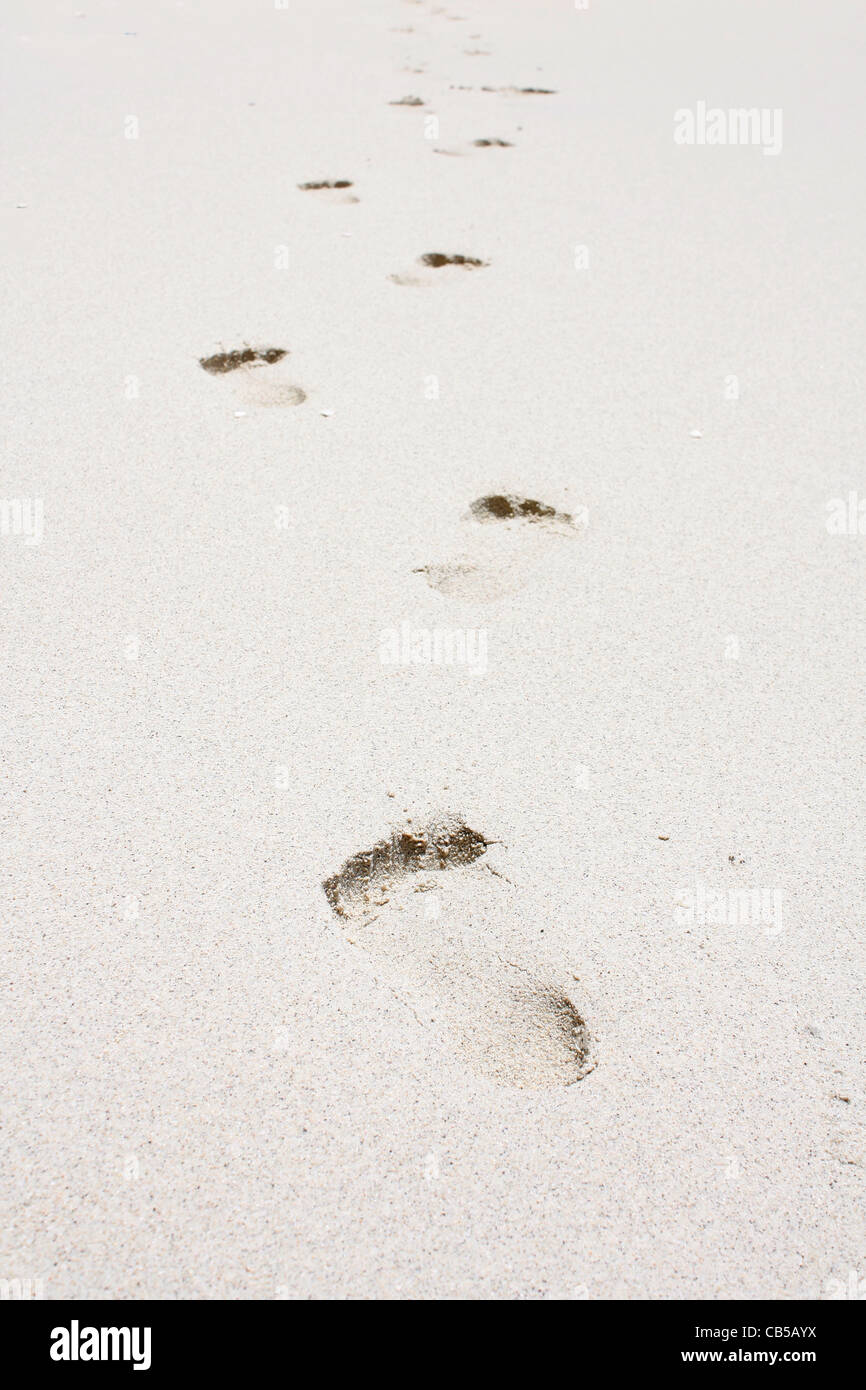 Foot steps Stock Photo