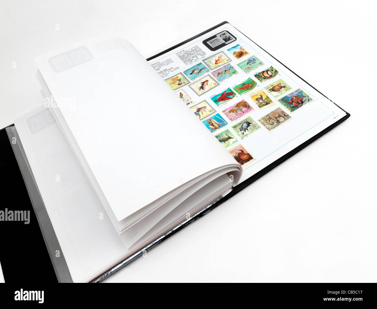 Stamp Collection And Album Stock Photo Alamy