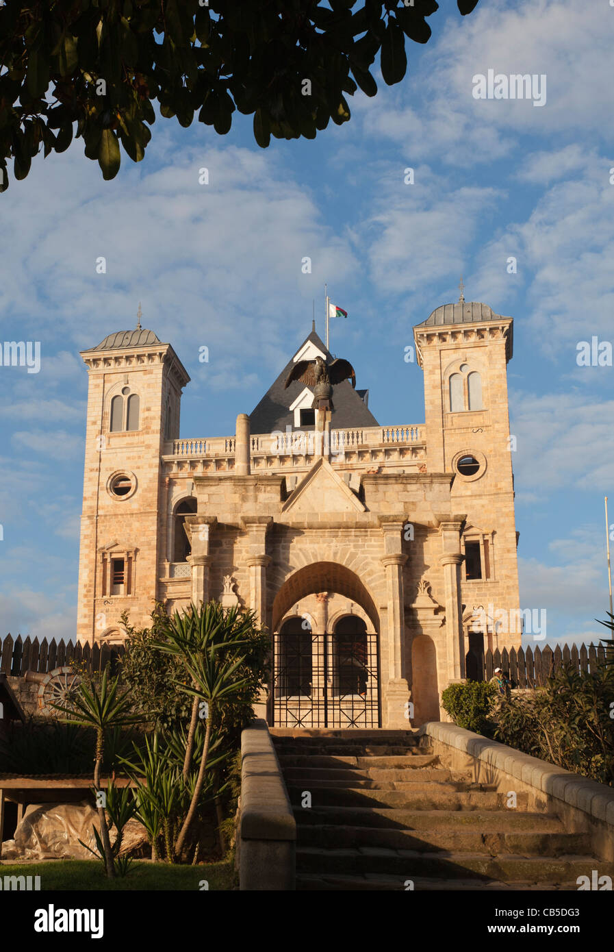 colonial era government building in Antananarivo, Madagascar Stock Photo