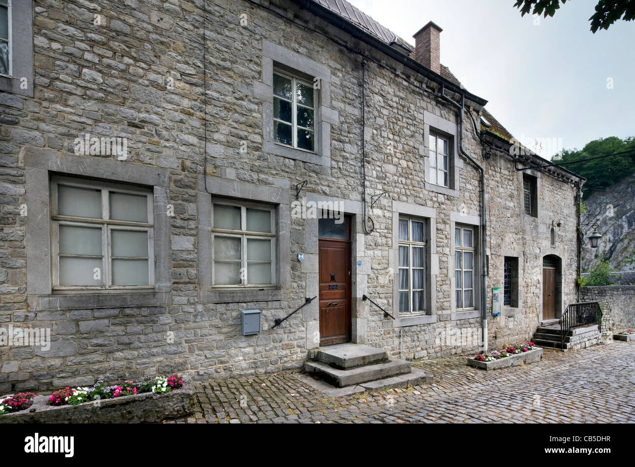 Building of the former monastery of the Order of Augustinian Recollects at Durbuy, Ardennes, Belgium Stock Photo