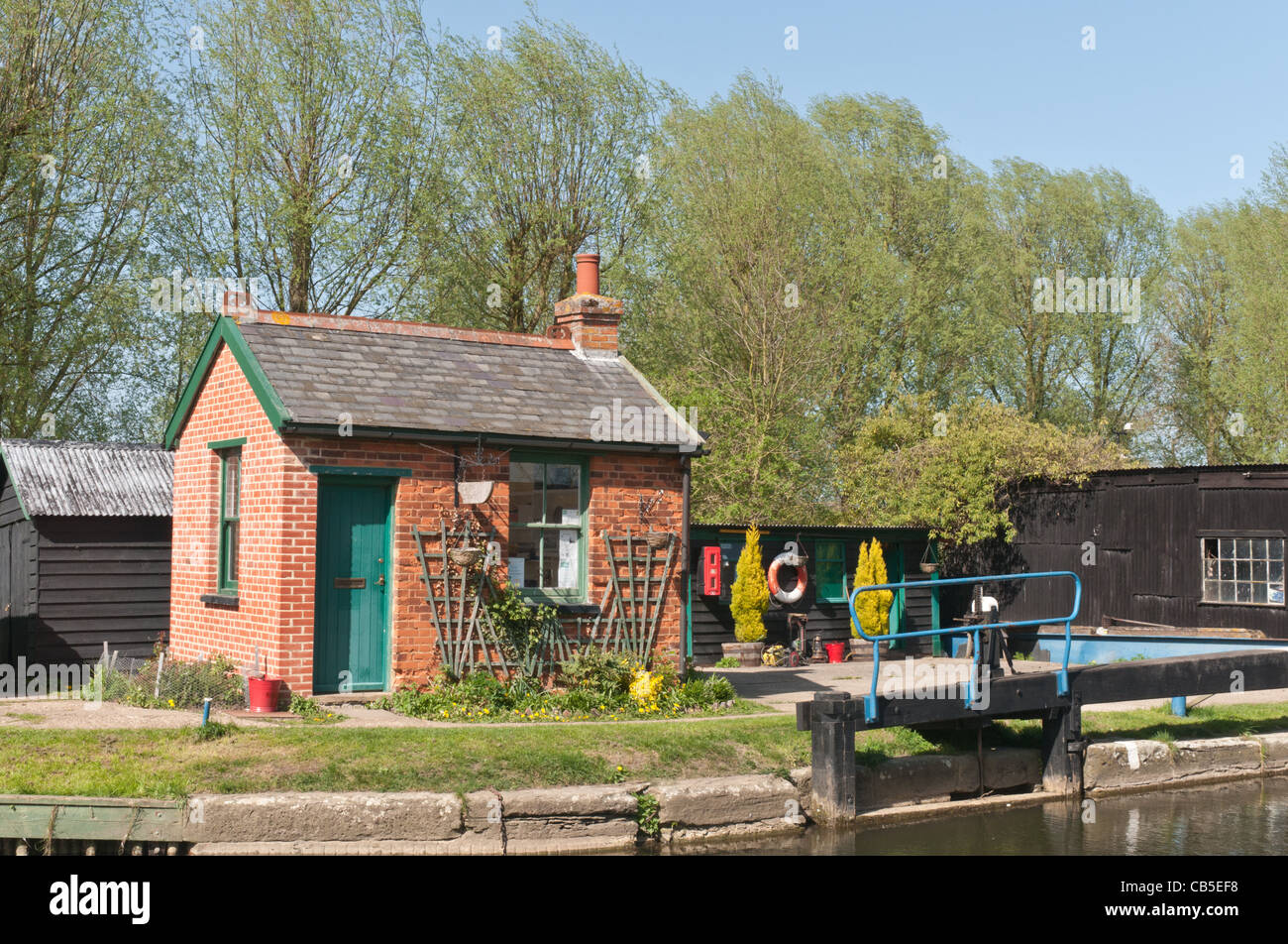 Paper Mill Lock on the Chelmer Navigation that runs from Heybridge to