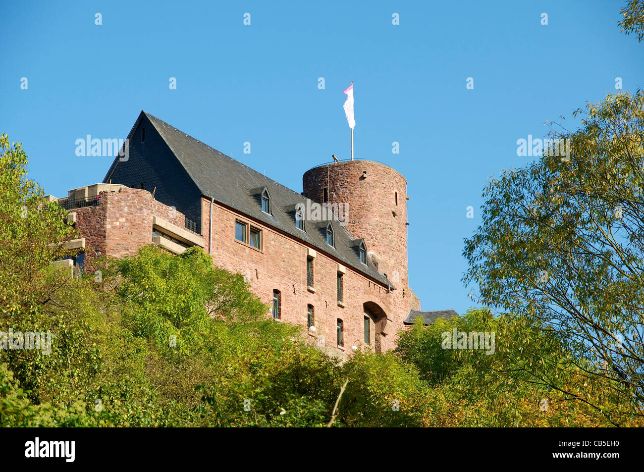Hengenbach Castle, first mentioned in 1106 and since 2008 home of the international art academy Heimbach. Stock Photo