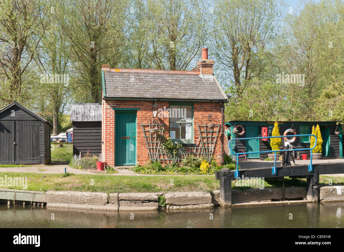 Paper Mill Lock on the Chelmer Navigation that runs from Heybridge to