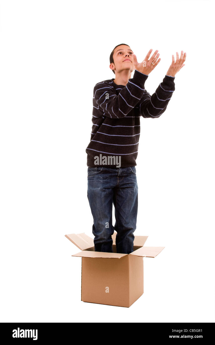 Stuck In Box Person stuck in box hi-res stock photography and images - Alamy