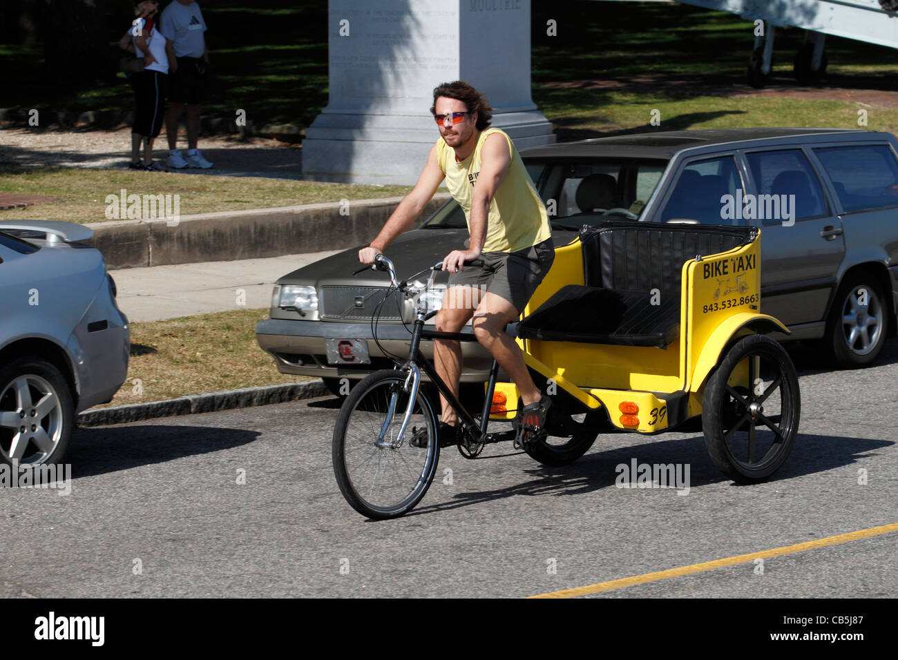 Bike taxi in Charleston, South Carolina Stock Photo Alamy
