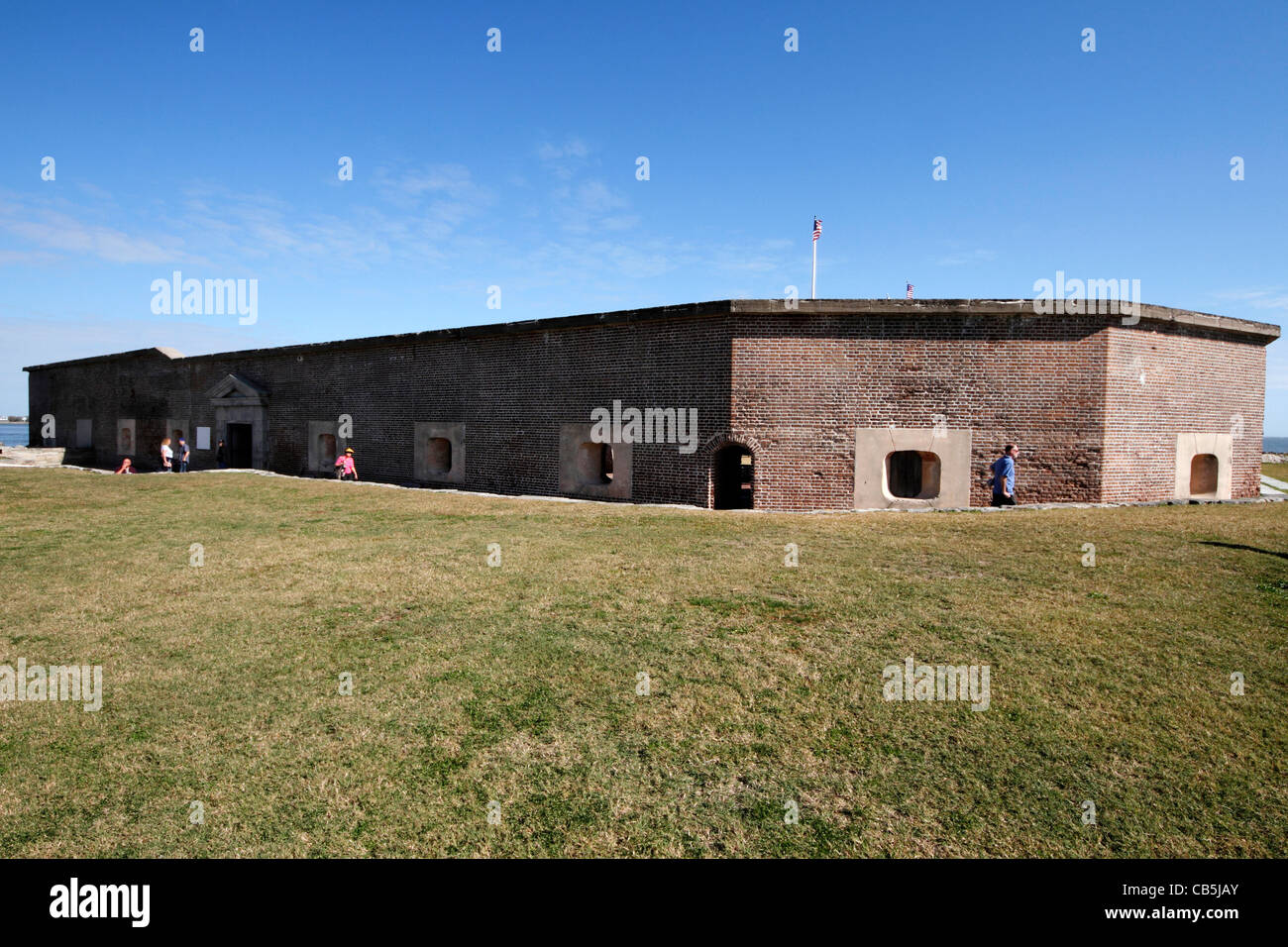 Fort Sumter National Monument in Charleston, South Carolina, where the first shots of the USA Civil War were fired, 1861 Stock Photo