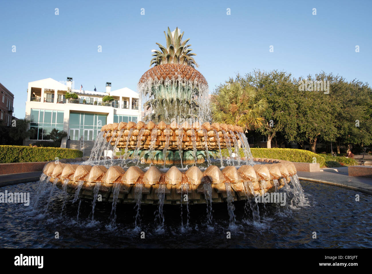 The Pineapple Fountain in Charleston's Waterfront Park, South Carolina