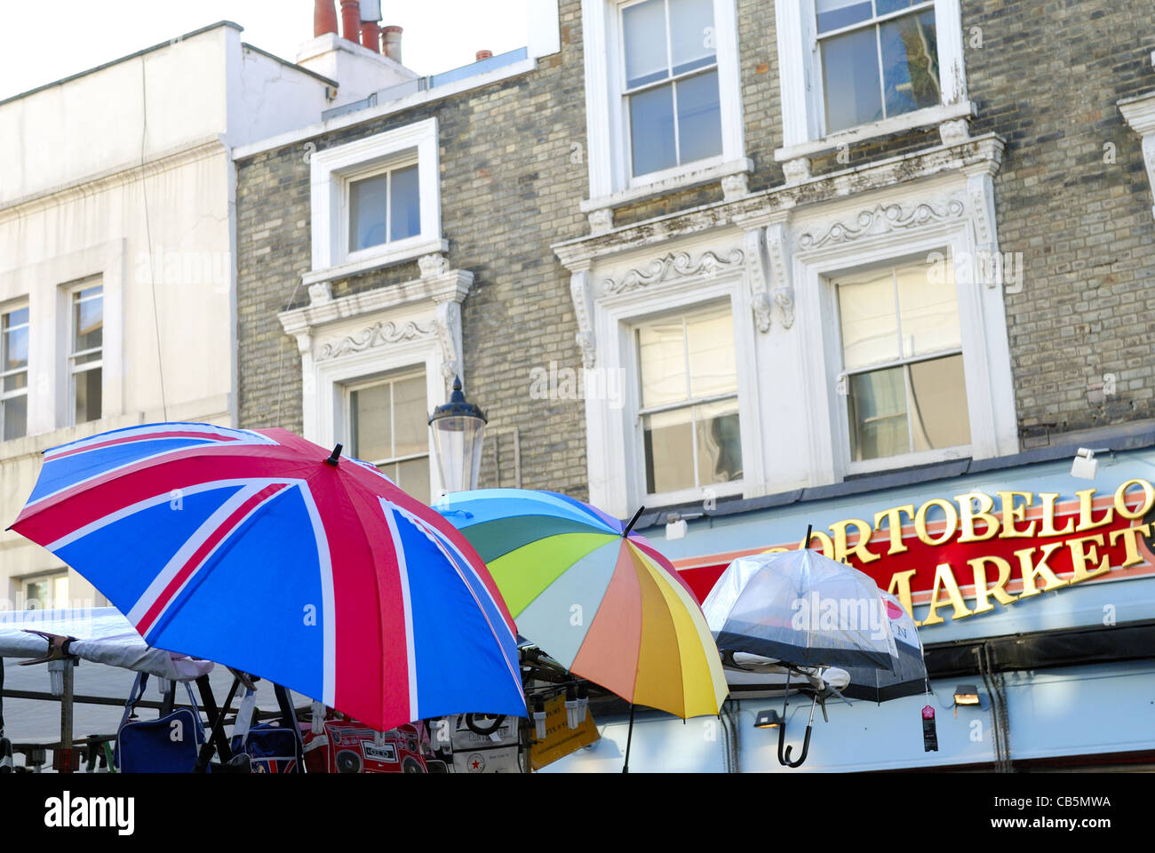 Coloured umbrella at portobello market, London UK Stock Photo Alamy