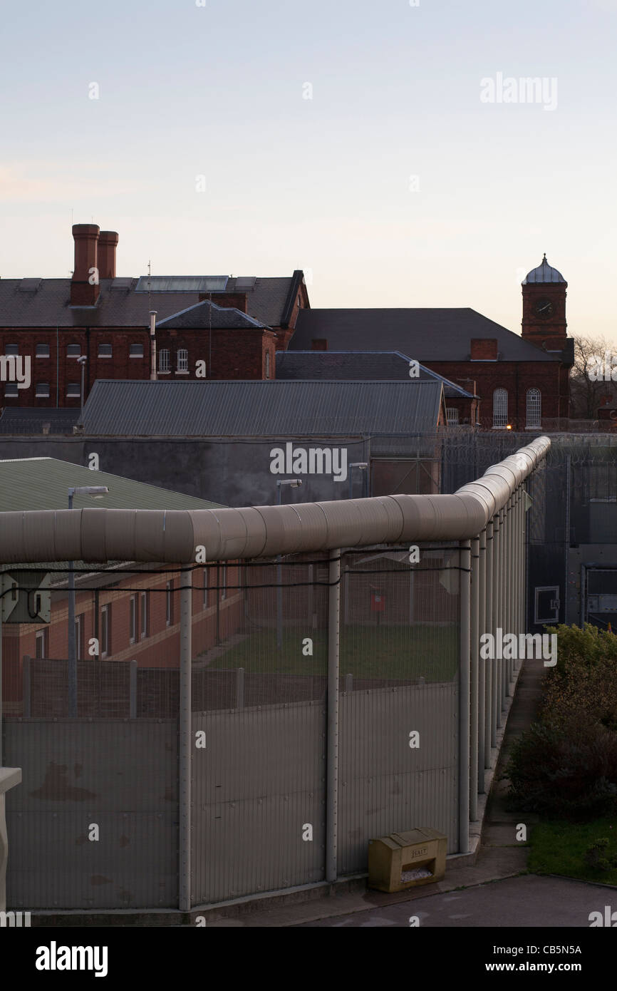 View at sunrise of H M Prison Nottingham UK Stock Photo