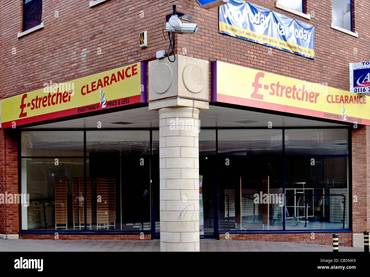 'Pound Stretcher' /store clearance sale, Redditch street scene, Worcestershire, West Midlands England, UK, , Europe Stock Photo