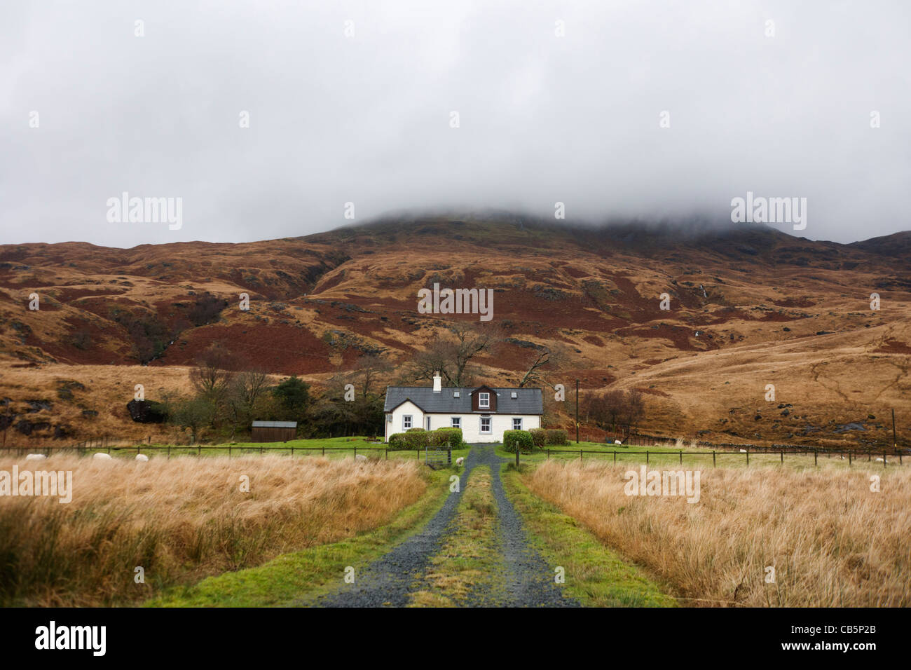 Self-catering farmhouse at Lochbuie, Isle of Mull, Scotland. Stock Photo