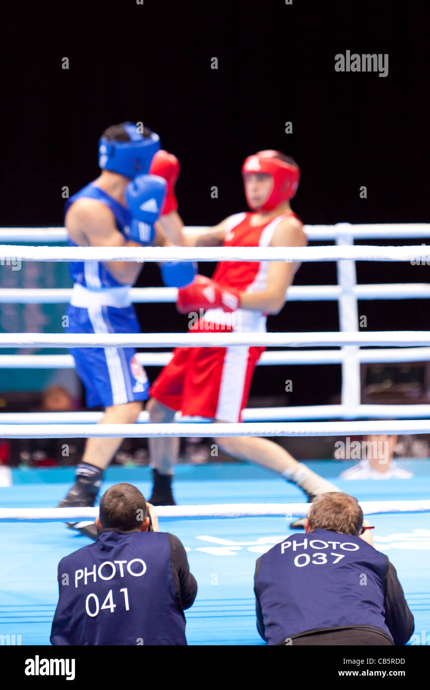 Boxing Olympic test event, London's ExCel Stock Photo Alamy