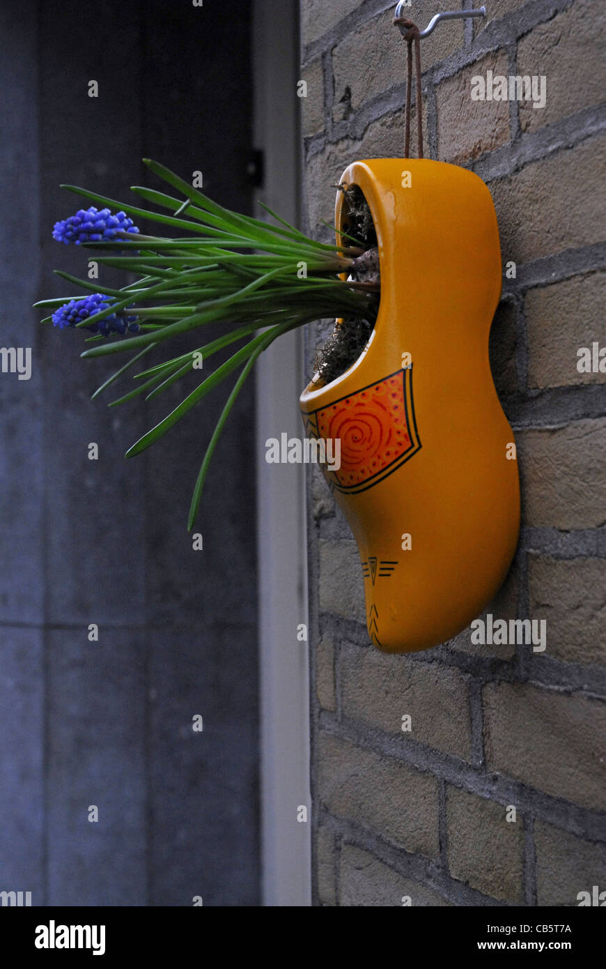 A clog om a wall in Hollamd Stock Photo