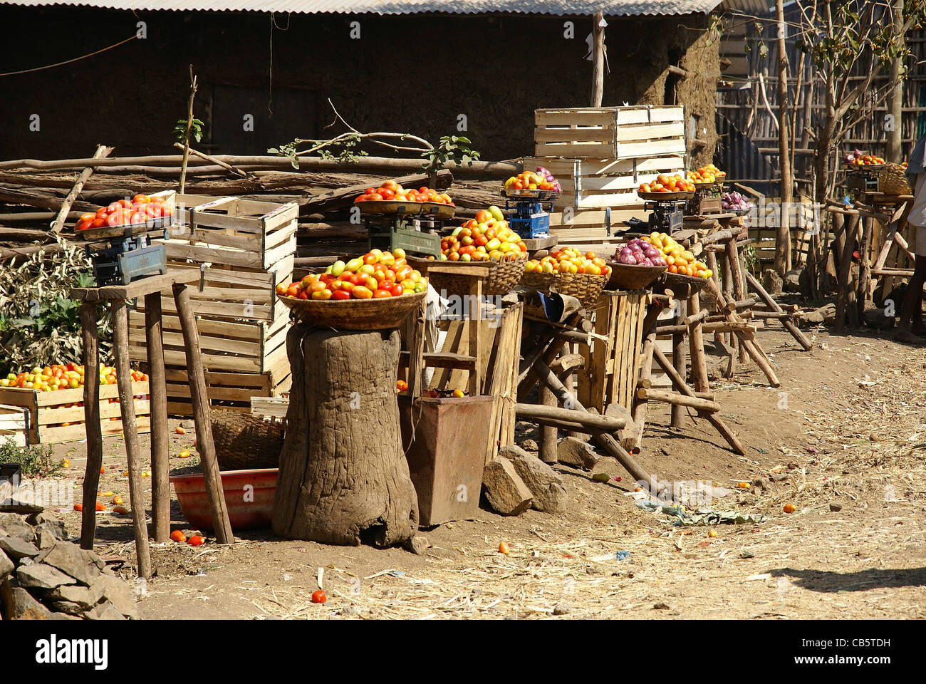 Ethiopia, Amhara Region Rural Market Stock Photo