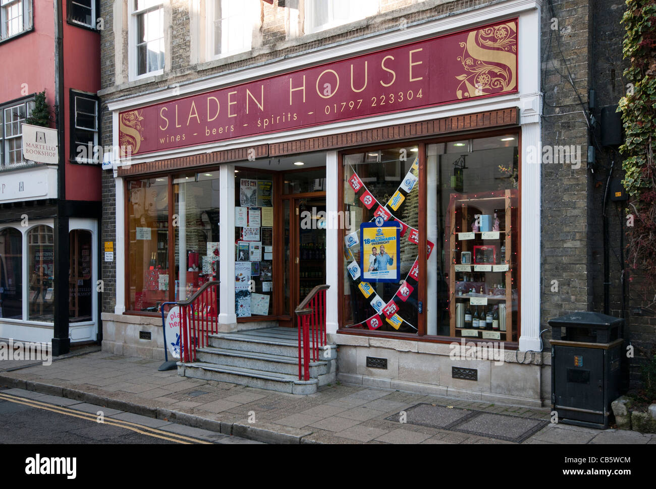 High Street Wines Beer and Spirits Shops Off License England UK Stock