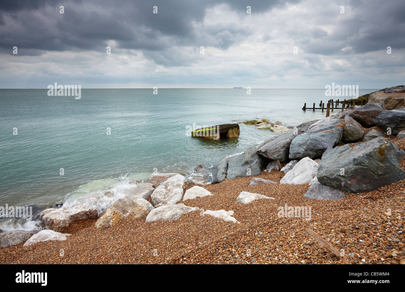 The Suffolk Coast at Bawdsey Stock Photo