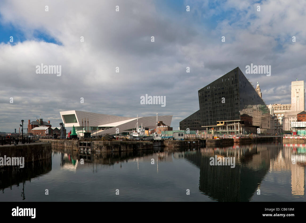 View across Canning Dock on Liverpool waterfront Stock Photo