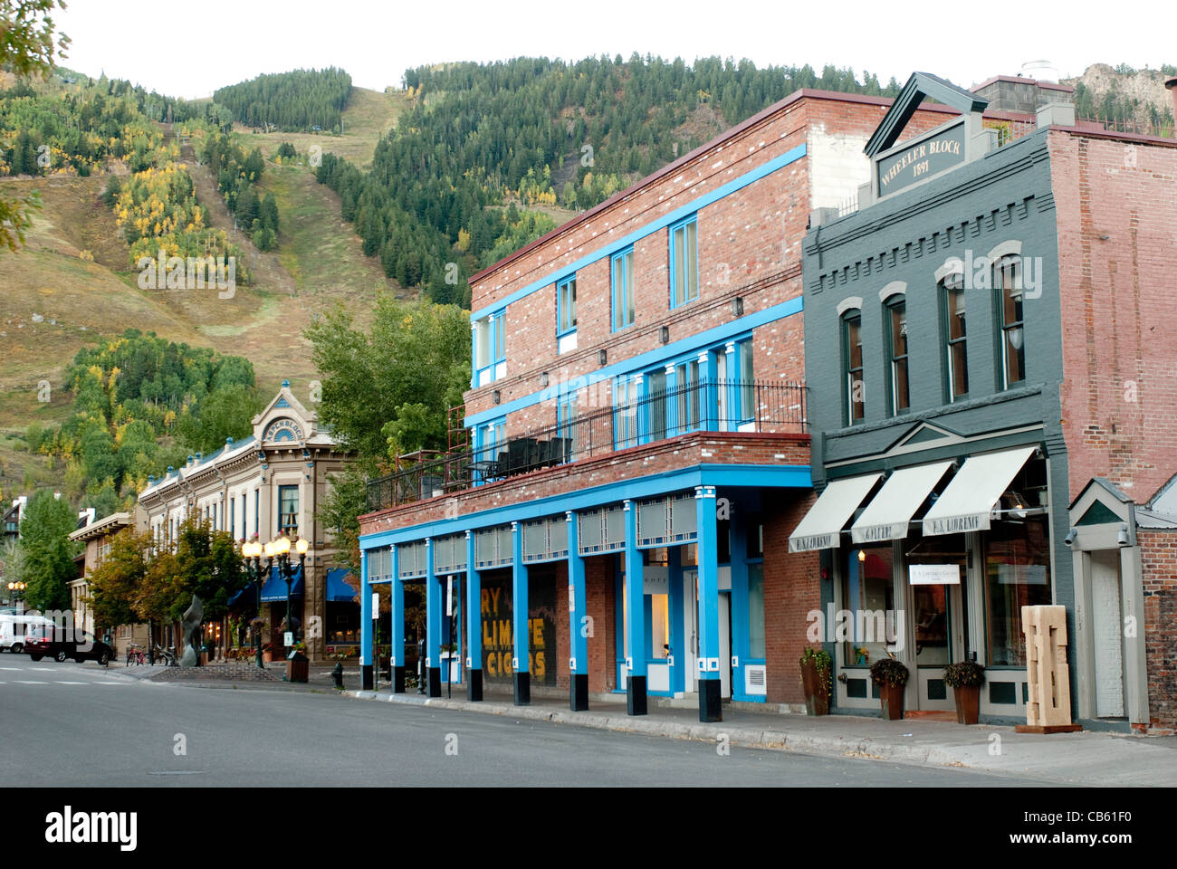 historic buildings in downtown Aspen Colorado Stock Photo 41314868 Alamy