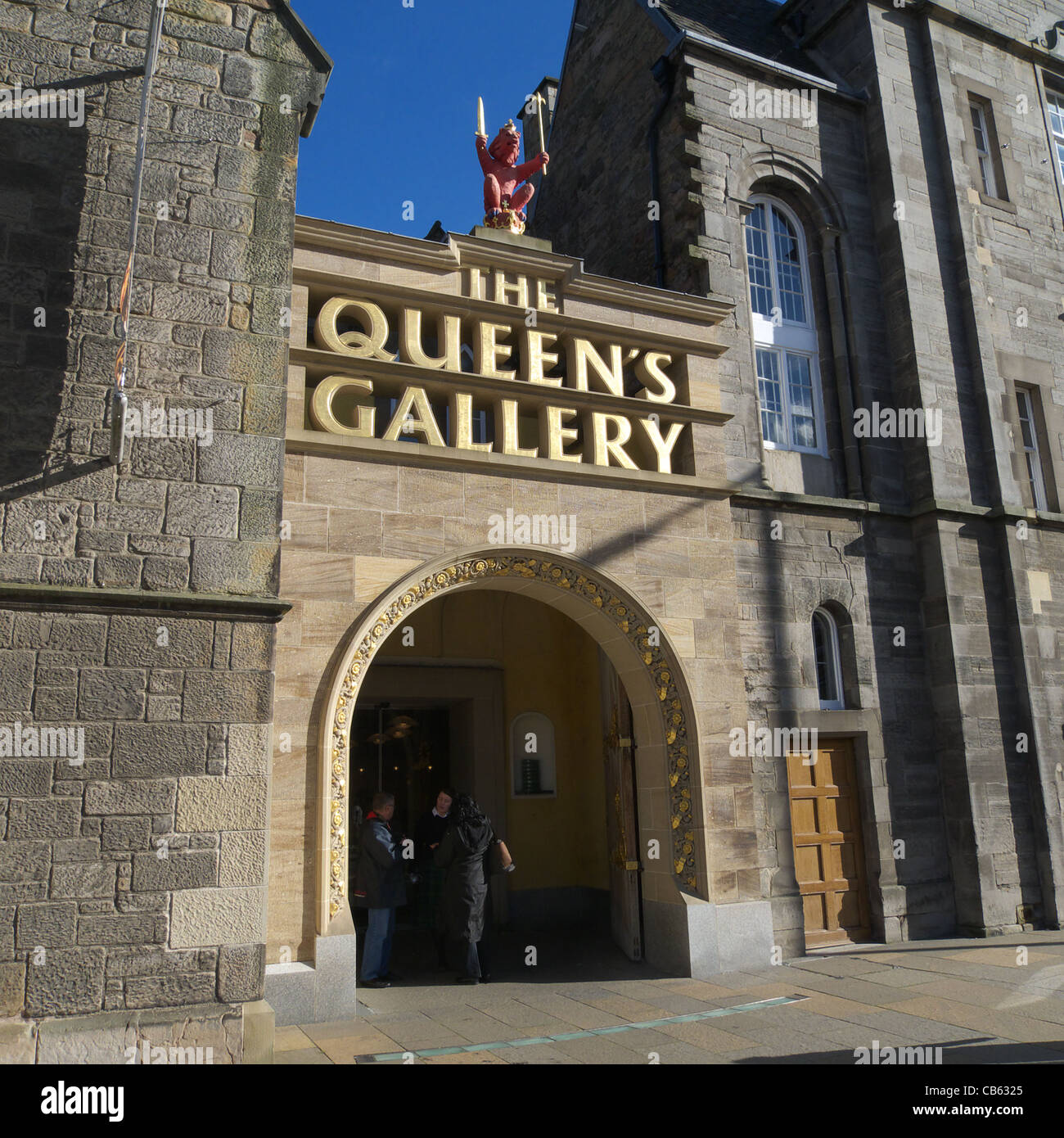 The Queen's Gallery Building at Holyrood, Edinburgh, Scotland Stock Photo
