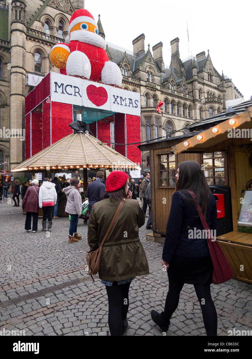 Manchester Christmas Market, Albert Square, Manchester Stock Photo Alamy