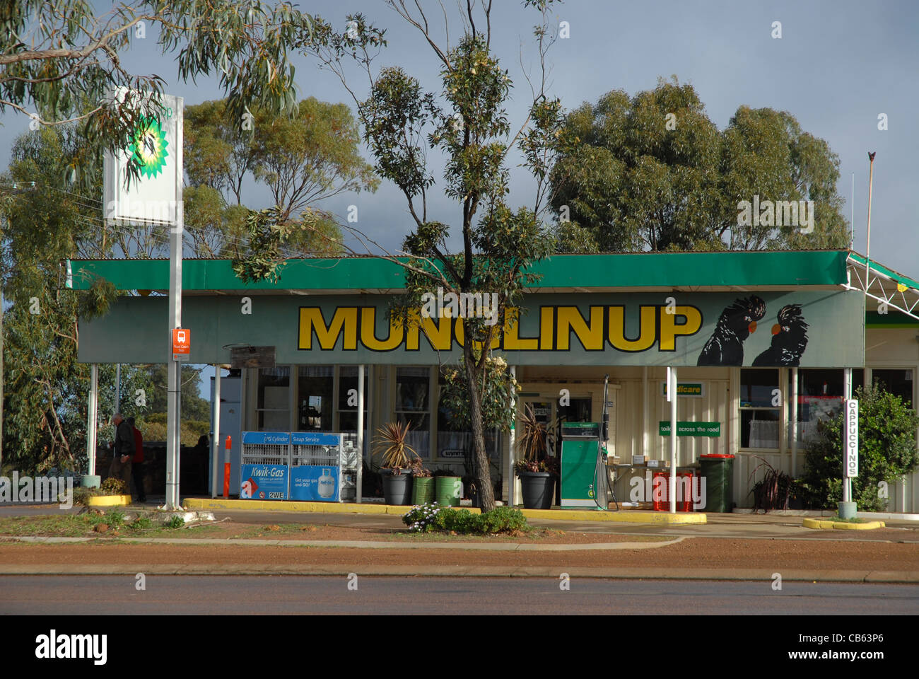 BP service station, Munglinup, Western Australia, Australia Stock Photo