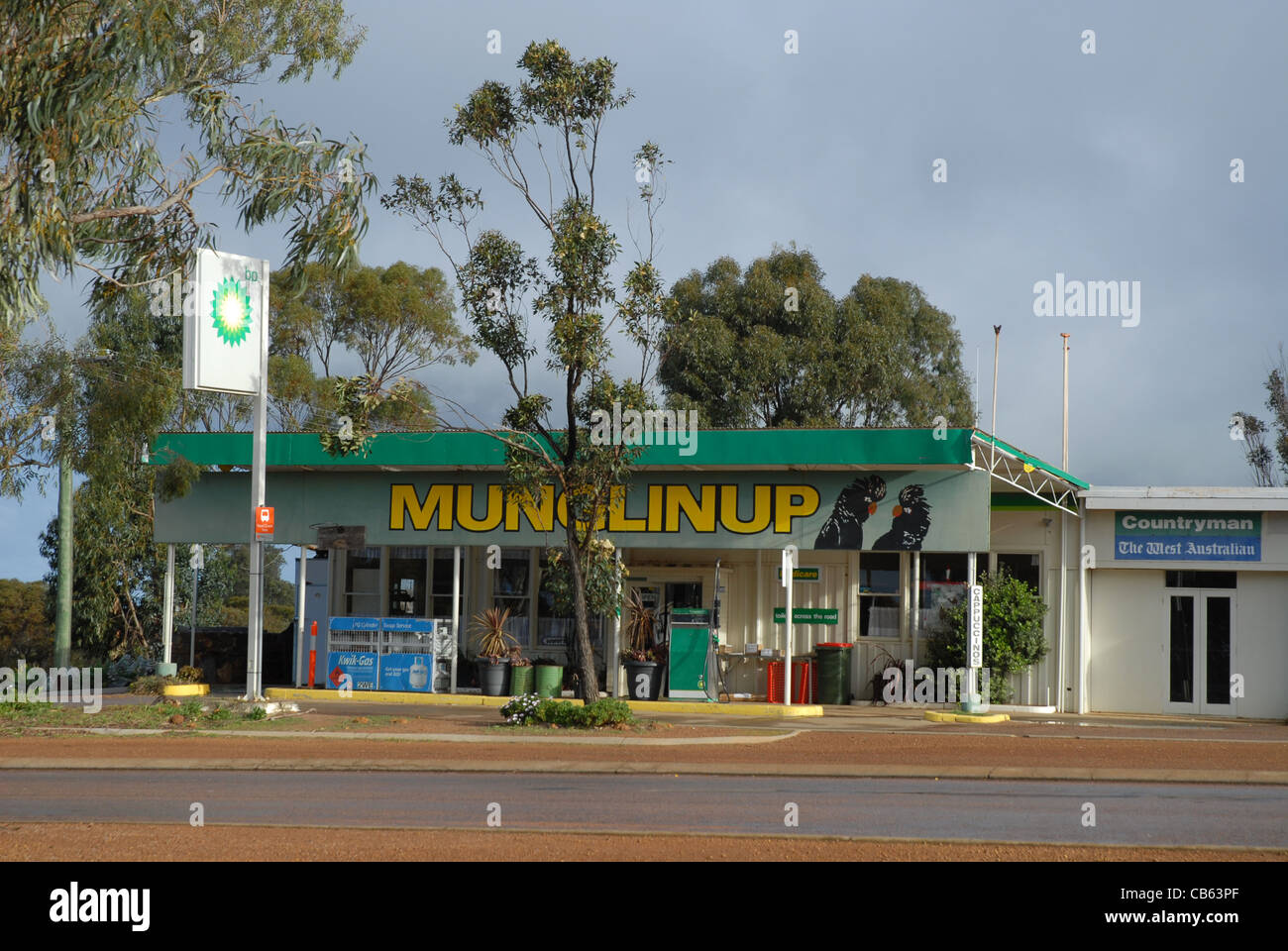 BP service station, Munglinup, Western Australia, Australia Stock Photo