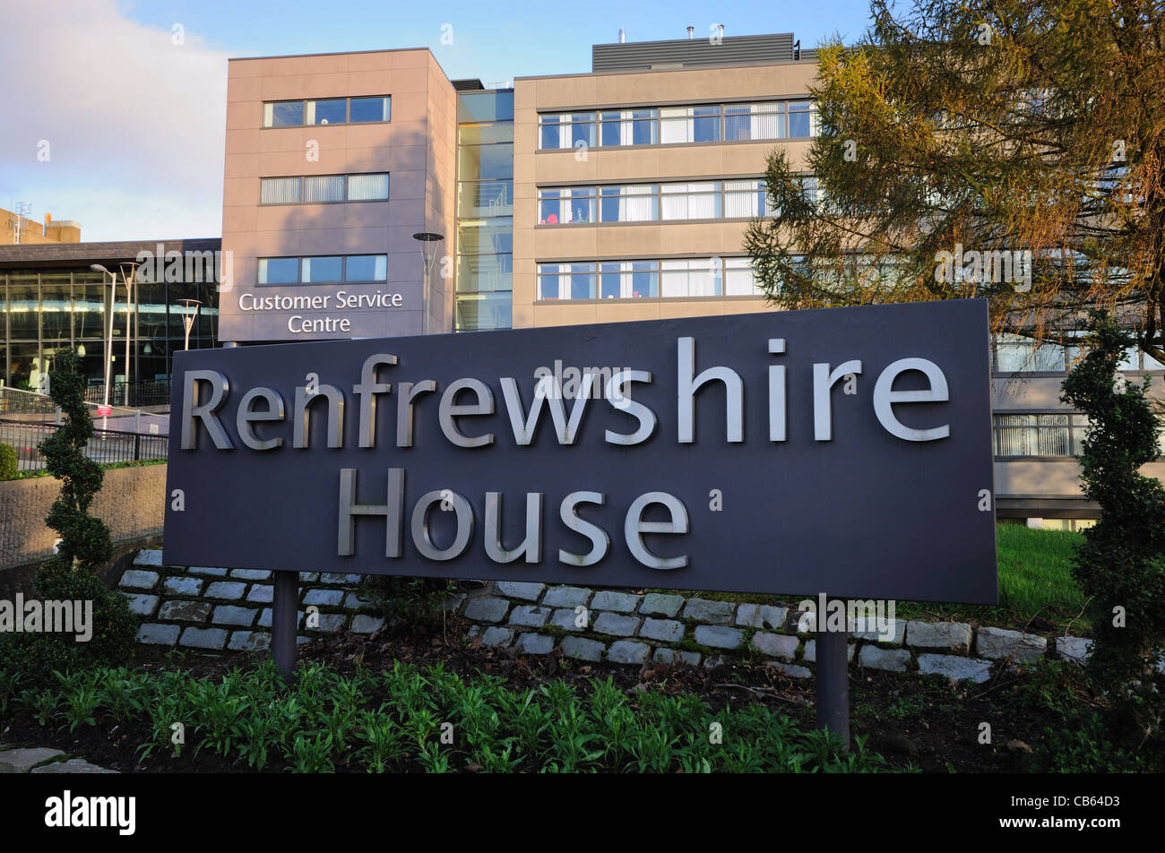Renfrewshire House Customer Service Centre Stock Photo