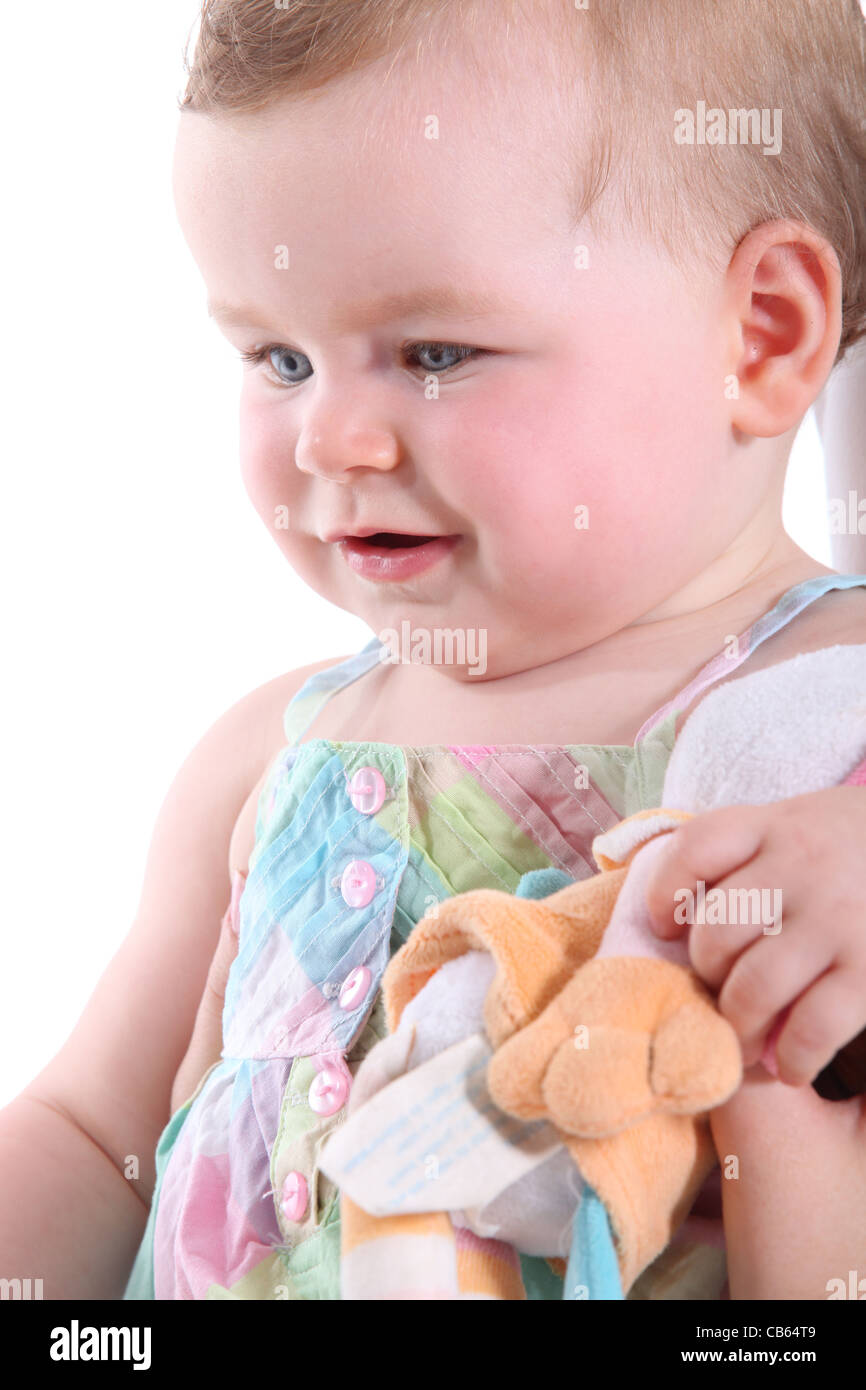 Toddler with toy Stock Photo - Alamy