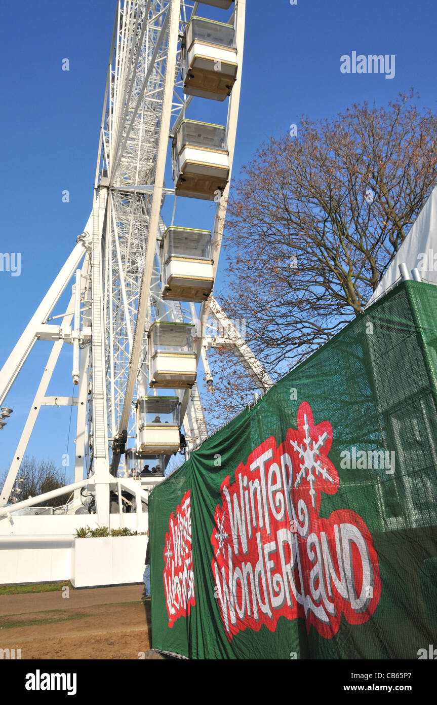 Winter Wonderland Christmas Fair Hyde Park London Stock Photo Alamy