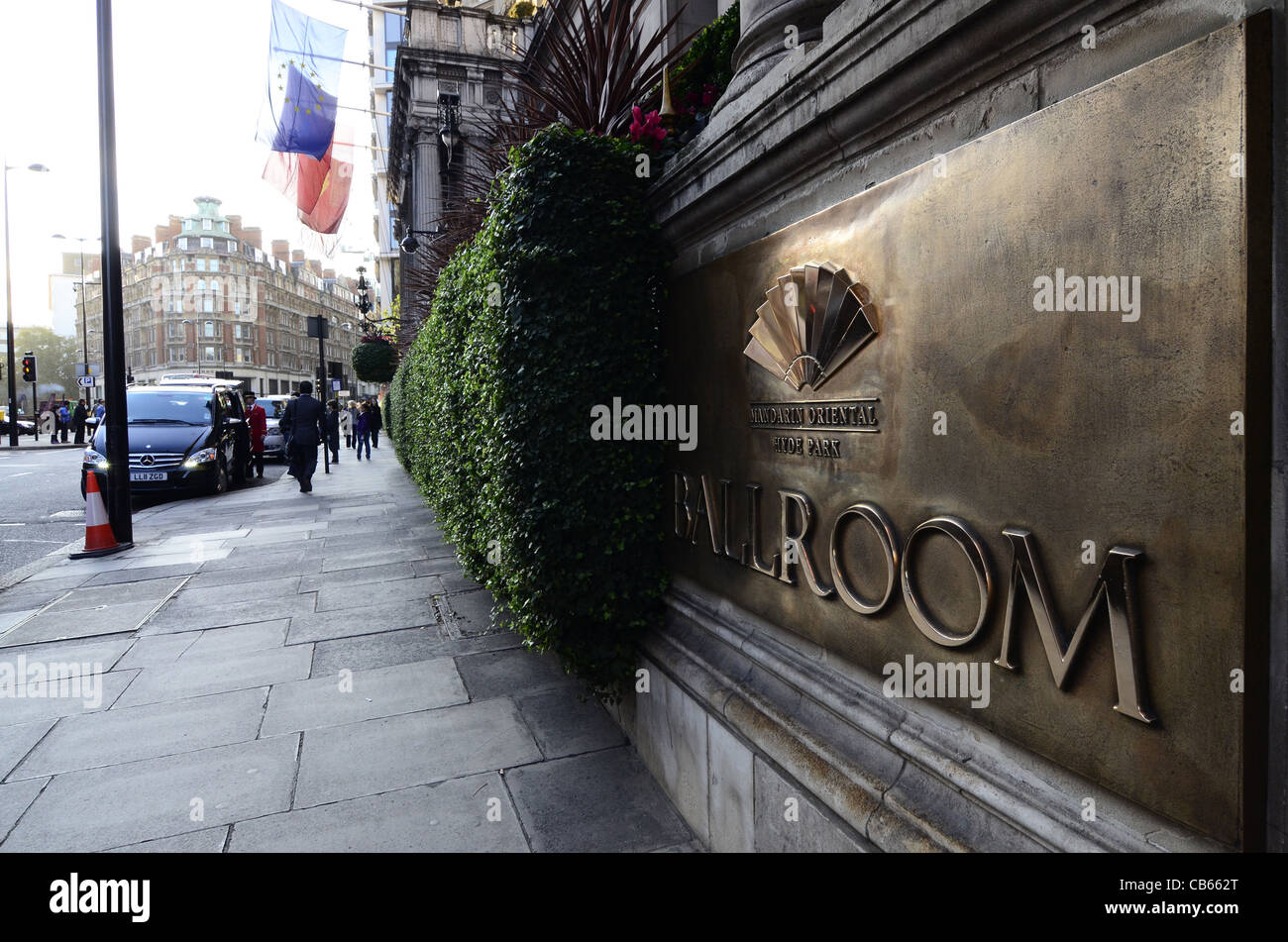 Mandarin Continental Hotel Ballroom, Knightsbridge, London Stock Photo