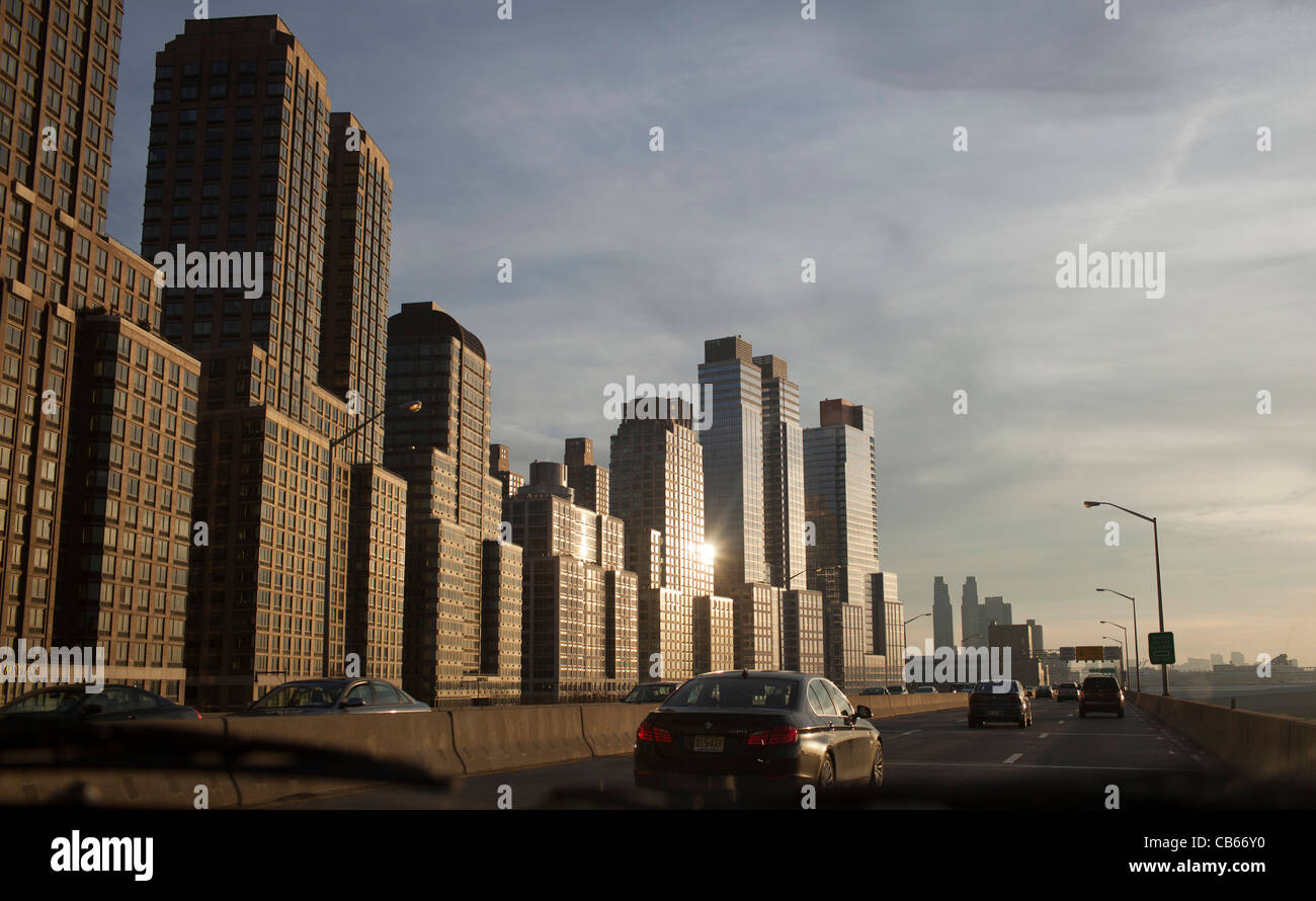 The Riverside South apartment complex faces the West Side Highway along