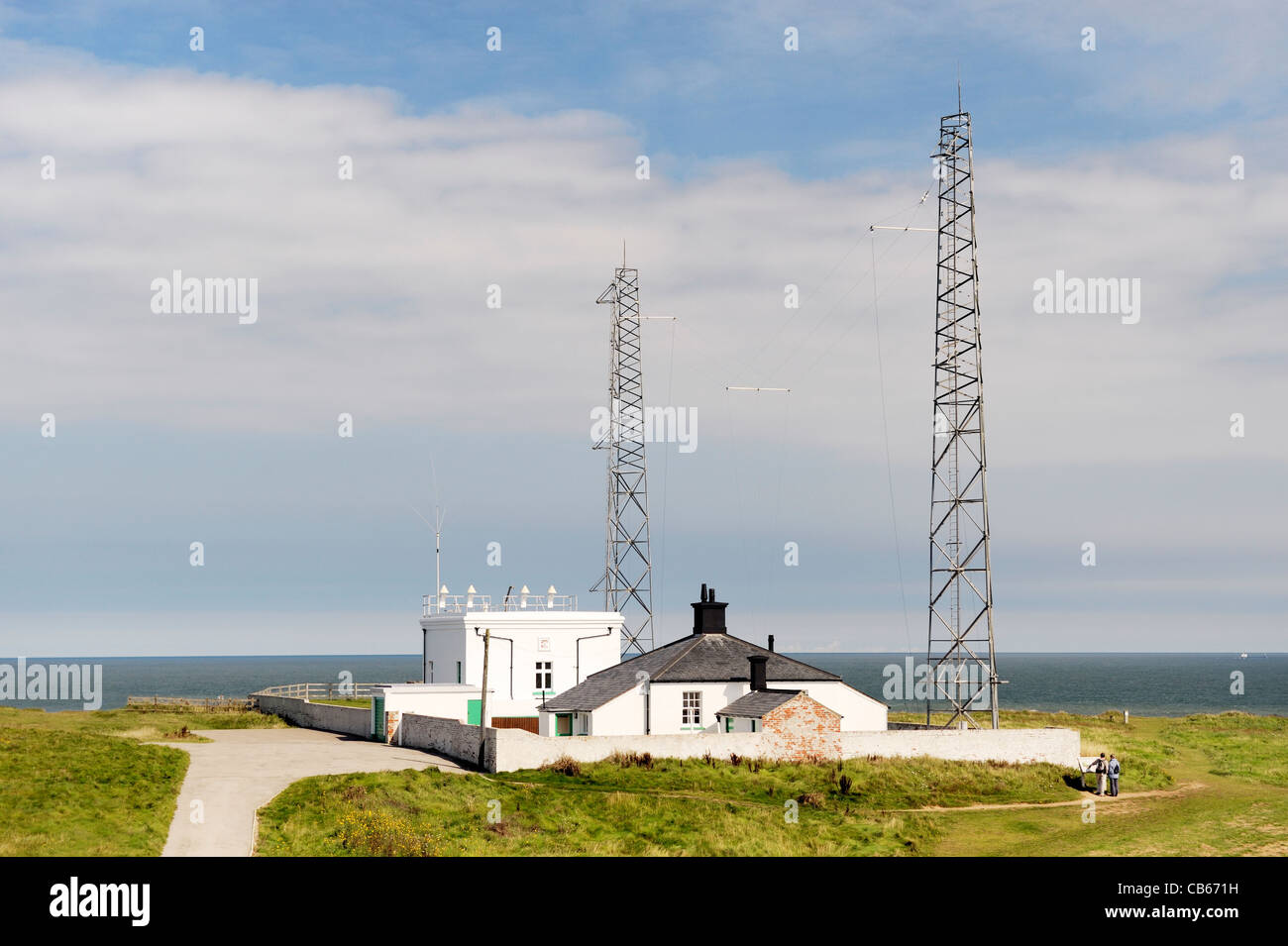 The Fog Signal Station at Flamborough Head on the North Sea coast of