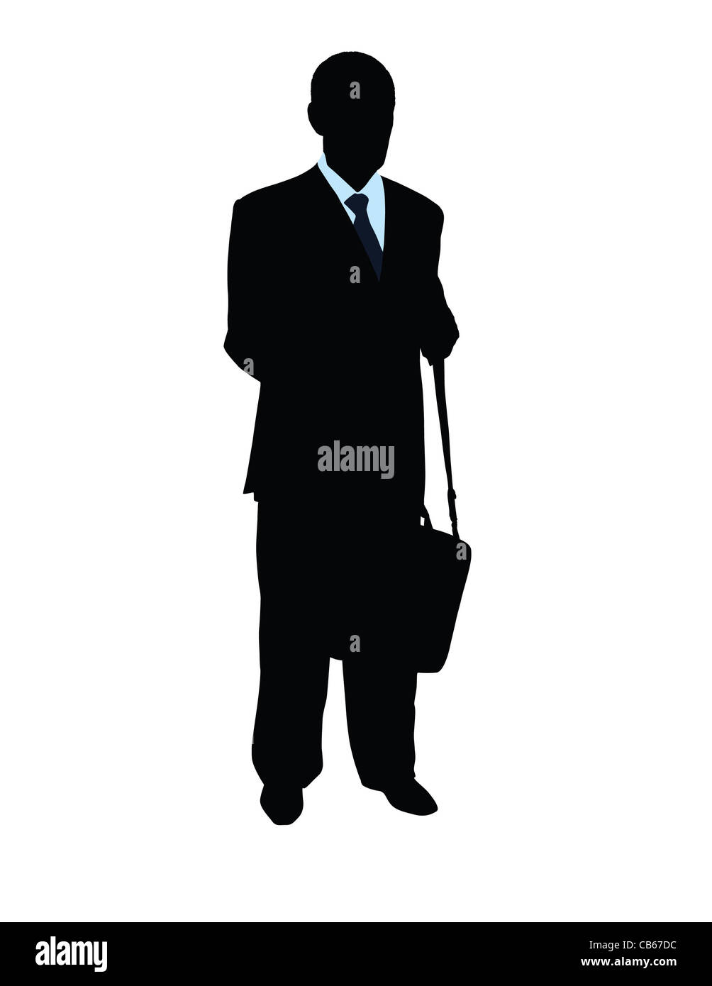 Silhouette man in suit briefcase hi-res stock photography and images ...