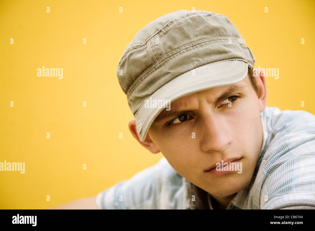 young man in problems Stock Photo