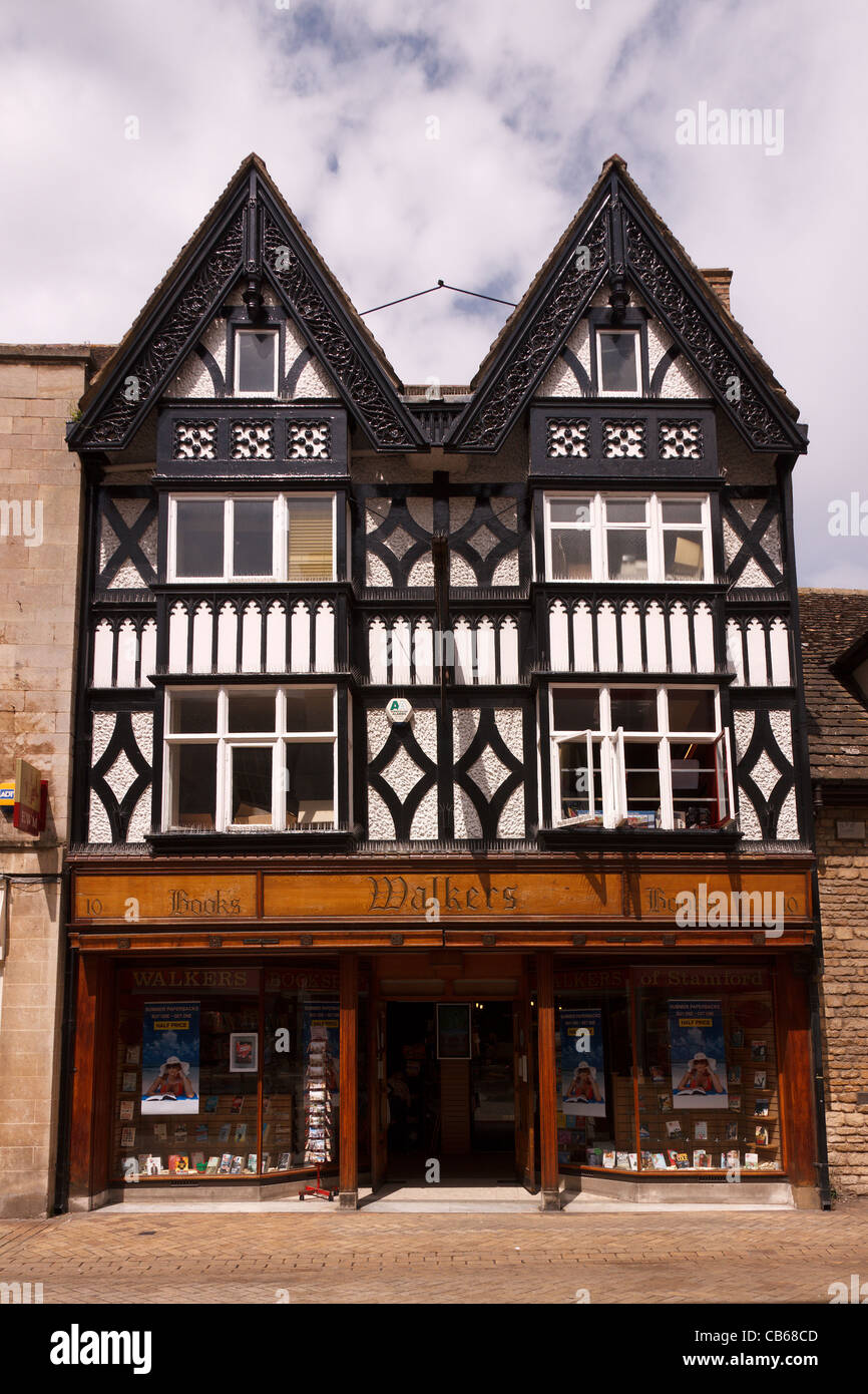Traditional shop front of Walkers Newsagent & Stationers in