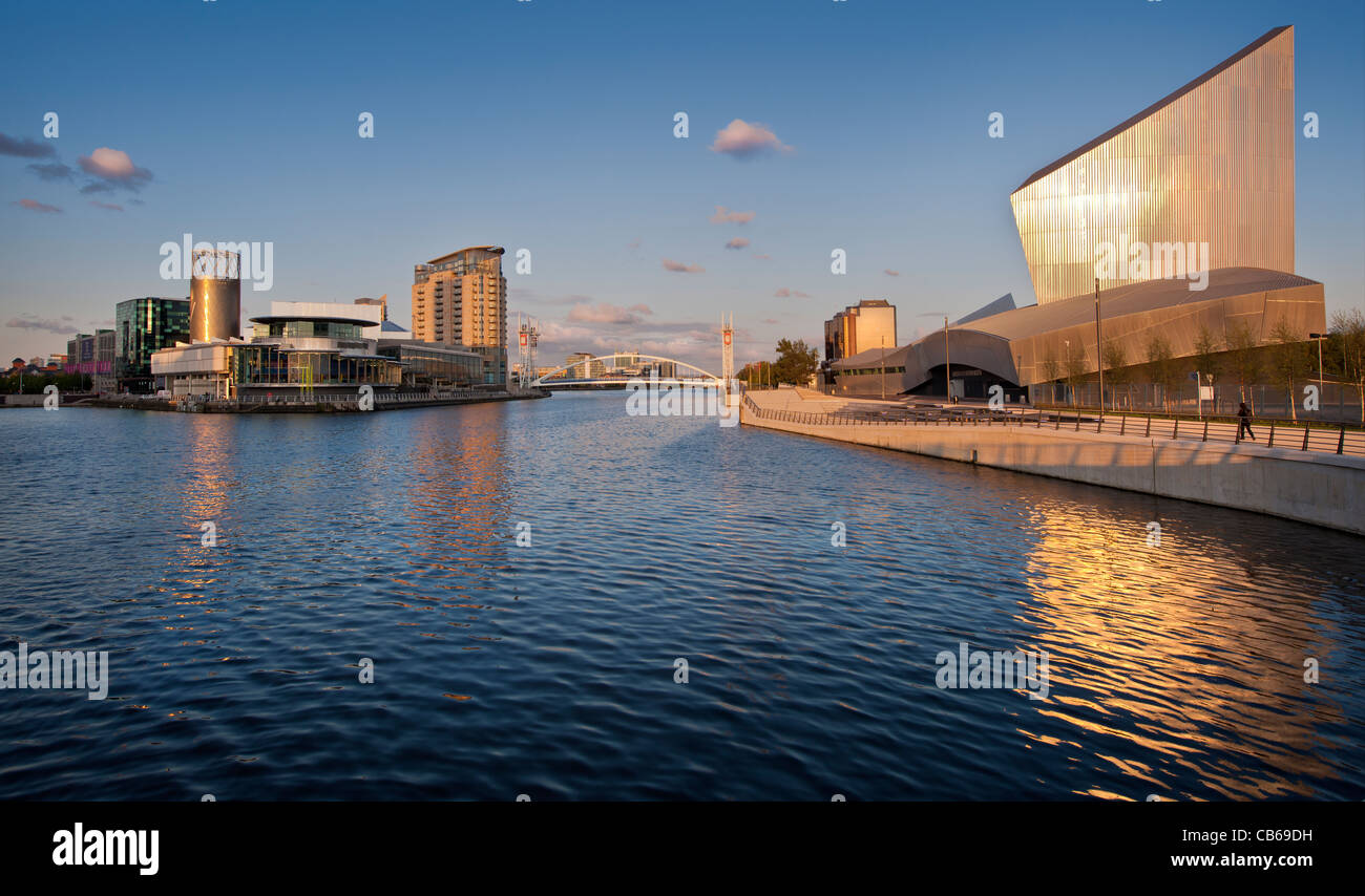 Salford Quays Manchester Stock Photo