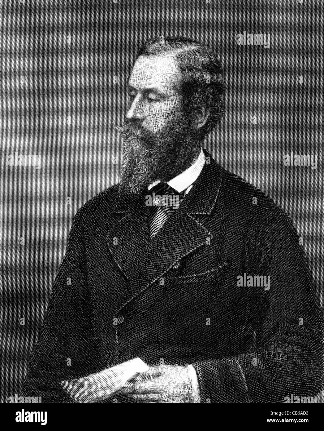 James Hamilton 1st Duke of Abercorn KG PC (1811 – 1885) was a British Victorian Conservative politician Stock Photo