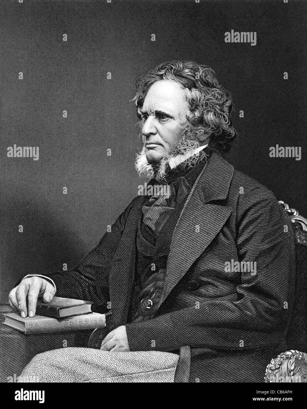 Edward George Geoffrey Smith Stanley 14th Earl of Derby KG PC (1799 – 1869) three times Prime Minister & Conservative Politician Stock Photo