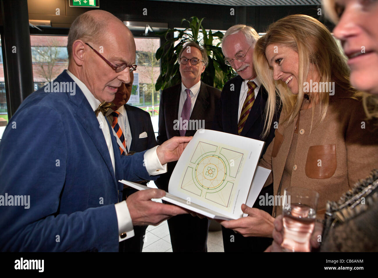The Netherlands, Breukelen, Nyenrode Business University, Conference on Sustainability in the Financial Sector. Queen Maxima. Stock Photo